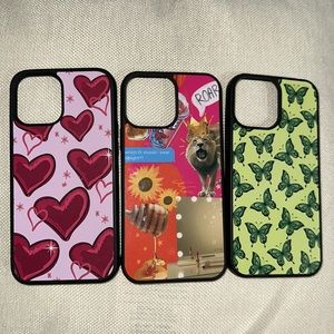 iPhone 12 Pro Max. Used a few times. One scratch on green butterflies.